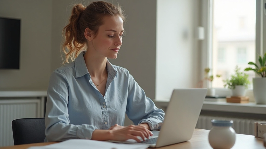Pessoa consultando recursos educacionais para prática de fala online